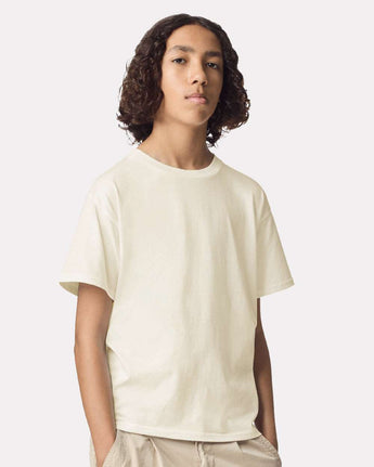 Pretreated American Apparel 2001Y Youth Fine Jersey Tee - Cream