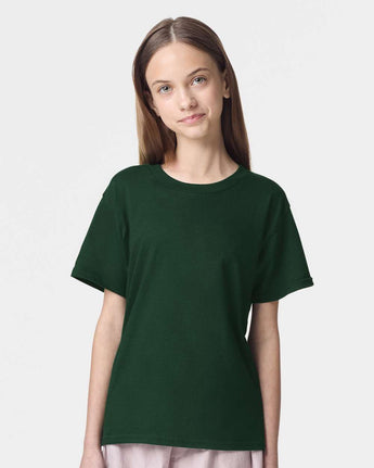 Pretreated American Apparel 2001Y Youth Fine Jersey Tee - Forest