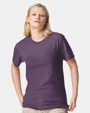 Pretreated American Apparel 2001CVC Unisex CVC Tee - Heather Grape