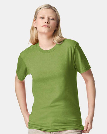 Pretreated American Apparel 2001CVC Unisex CVC Tee - Heather Nephrite
