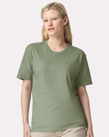 Pretreated American Apparel 2001CVC Unisex CVC Tee - Heather Sage