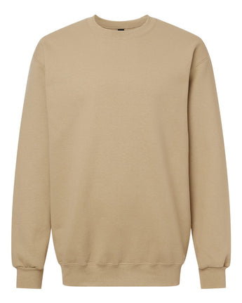 Pretreated Gildan 19000 Unisex Hammer Maxweight Crewneck Sweatshirt - Tan