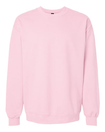 Pretreated Gildan SF000 Softstyle Midweight Crewneck Sweatshirt - Light Pink