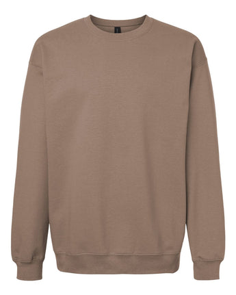 Pretreated Gildan SF000 Softstyle Midweight Crewneck Sweatshirt - Brown Savana