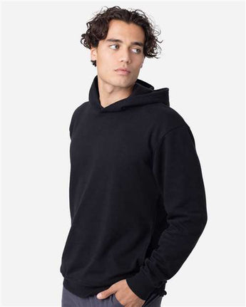 Pretreated econscious EC5300 Unisex Reclaimist Fiber Hooded Sweatshirt - Black - On Model - Side