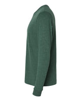 Pretreated Next Level 6411 Unisex Sueded Long Sleeve Tee - Heather Forest Green - Side