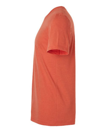 Pretreated Tultex 602CVC Unisex Combed CVC T-Shirt - Heather Orange - Side