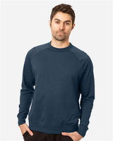 Pretreated econscious EC5200 Unisex Motion Crewneck Sweatshirt - Pacific - On Model