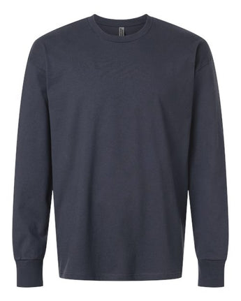 Pretreated Next Level 7211 Unisex Heavyweight Long Sleeve Tee - Harbor Blue