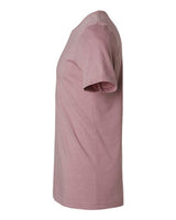 Pretreated Tultex 602CVC Unisex Combed CVC T-Shirt - Heather Orchid - Side