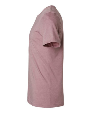 Pretreated Tultex 602CVC Unisex Combed CVC T-Shirt - Heather Orchid - Side