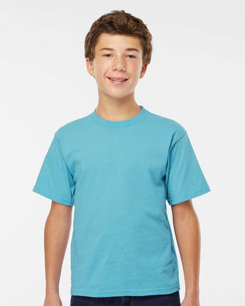 Pretreated M&O 4850 Youth Gold Soft Touch T-Shirt - Diving Blue