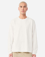 Pretreated BELLA+CANVAS 4851GD Unisex Heavyweight Garment-Dyed Long Sleeve Tee - Vintage White