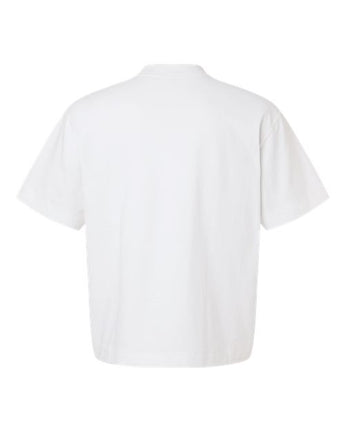 Pretreated American Apparel 13ML0 Unisex Heavyweight Cotton Boxy Tee - White - Back