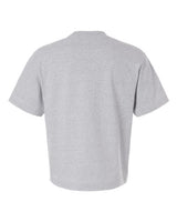 Pretreated American Apparel 13ML0 Unisex Heavyweight Cotton Boxy Tee - Heather Grey - Back