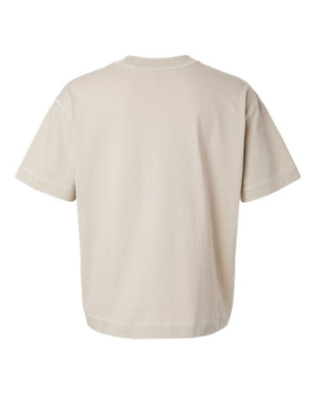 Pretreated American Apparel 13ML0 Unisex Heavyweight Cotton Boxy Tee - Bone - Back