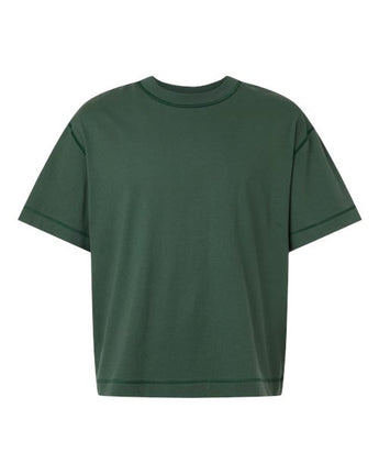 Pretreated American Apparel 13ML0 Unisex Heavyweight Cotton Boxy Tee - Pine