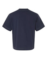 Pretreated American Apparel 13ML0 Unisex Heavyweight Cotton Boxy Tee - Navy - Back