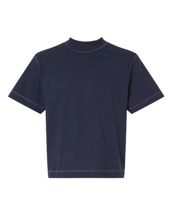 Pretreated American Apparel 13ML0 Unisex Heavyweight Cotton Boxy Tee - Navy