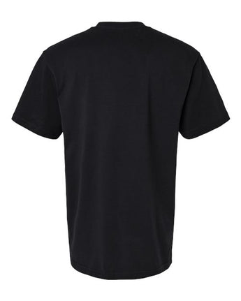 Pretreated American Apparel 5389 Unisex Sueded Tee - Sueded Black - Back
