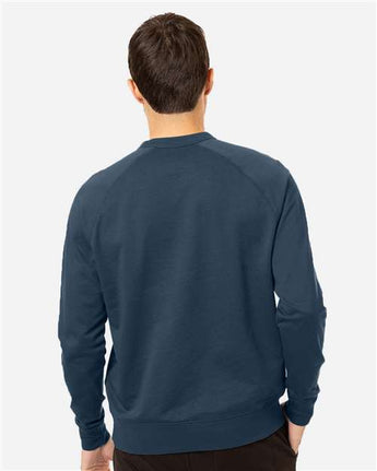 Pretreated econscious EC5200 Unisex Motion Crewneck Sweatshirt - Pacific - On Model - Back