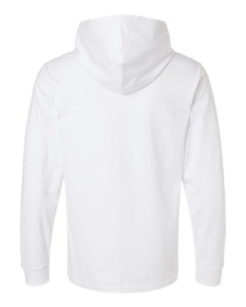Pretreated Gildan 75500 Unisex Hammer Maxweight Hooded T-Shirt - White - Back