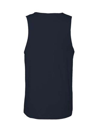 Pretreated Next Level 3633 Unisex Cotton Tank - Midnight Navy - Back