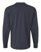 Pretreated Next Level 7211 Unisex Heavyweight Long Sleeve Tee - Harbor Blue - Back