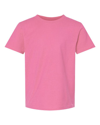 Pretreated M&O 4300Y Youth ACE Cotton T-Shirt - Azalea