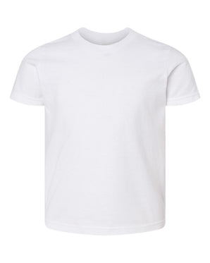 Pretreated M&O 4300Y Youth ACE Cotton T-Shirt - White