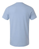 Pretreated Tultex 602CVC Unisex Combed CVC T-Shirt - Heather Sky Blue - Back