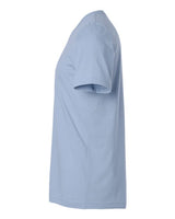 Pretreated Tultex 602CVC Unisex Combed CVC T-Shirt - Heather Sky Blue - Side