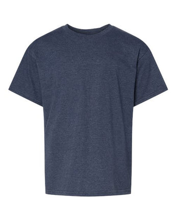 Pretreated Gildan 64000BCVC Softstyle CVC Youth T-Shirt - Navy Mist