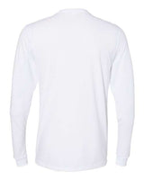 Pretreated Next Level 6411 Unisex Sueded Long Sleeve Tee - White - Back