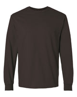 Pretreated Gildan 2400 Ultra Cotton Long Sleeve T-Shirt - Dark Chocolate