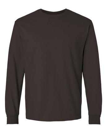 Pretreated Gildan 2400 Ultra Cotton Long Sleeve T-Shirt - Dark Chocolate