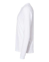 Pretreated Next Level 6411 Unisex Sueded Long Sleeve Tee - White - Side