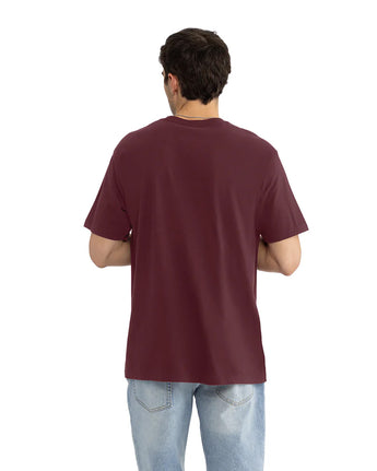 Pretreated Next Level 1810 Ideal Tubular T-Shirt - Maroon - Back