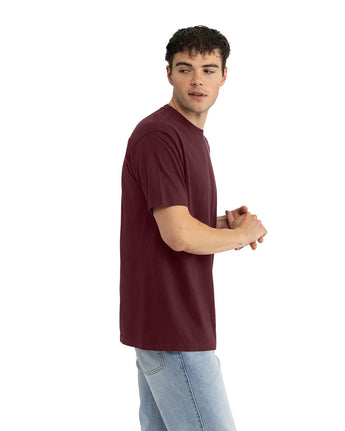 Pretreated Next Level 1810 Ideal Tubular T-Shirt - Maroon - Side