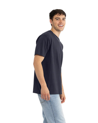 Pretreated Next Level 1810 Ideal Tubular T-Shirt - Harbor Blue - Side