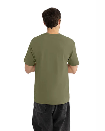 Pretreated Next Level 1810 Ideal Tubular T-Shirt - Military Green - Back