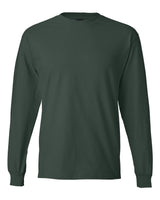 Pretreated Hanes 5186 Unisex Beefy-T Long Sleeve T-Shirt - Deep Forest