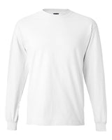 Pretreated Hanes 5186 Unisex Beefy-T Long Sleeve T-Shirt - White