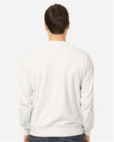 Pretreated econscious EC5200 Unisex Motion Crewneck Sweatshirt - White - On Model - Back