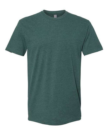 Pretreated Next Level 6410 Unisex Sueded Tee - Heather Forest Green