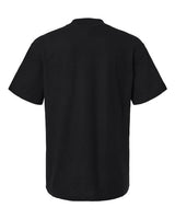 Pretreated American Apparel 1PQ Unisex Pique Mock Neck Tee - Black - Back