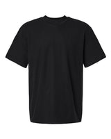 Pretreated American Apparel 1PQ Unisex Pique Mock Neck Tee - Black