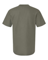 Pretreated American Apparel 1PQ Unisex Pique Mock Neck Tee - Lieutenant - Back