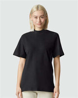 Pretreated American Apparel 1PQ Unisex Pique Mock Neck Tee - Lifestyle