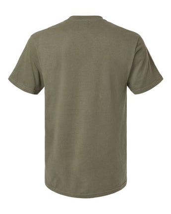 Pretreated American Apparel 5389 Unisex Sueded Tee - Sueded Lieutenant - Back